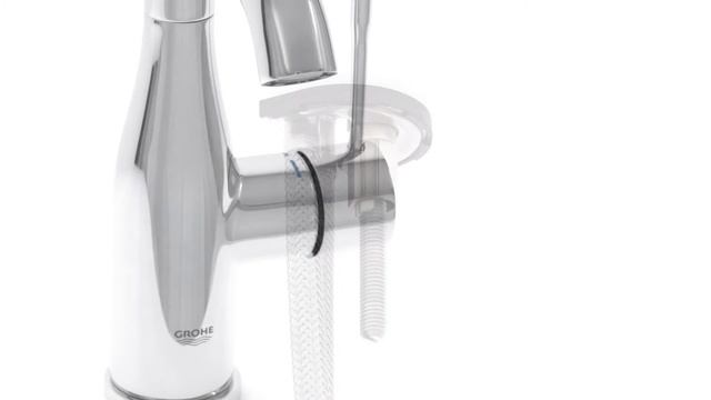 GROHE Essence Wastafelmengkraan M-size met trekstang смотреть онлайн