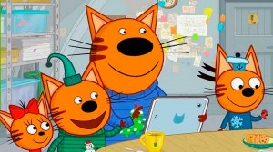 ТРИ КОТИКА - Зимние Каникулы Два кота и кошечка - Мультики для детей и малышей