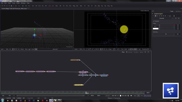 Blackmagic Fusion Tutorials : Magic Particles Trails in Blackmagic Fusion смотреть онлайн