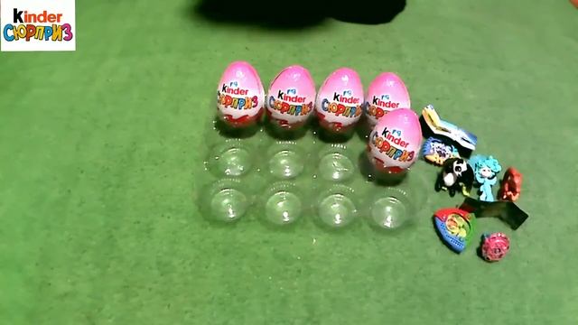 Открываем 12 Kinder сюрпризов 2019 для девочек