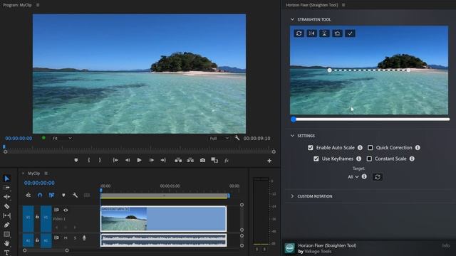 Horizon Fixer (Straighten Tool) Extension | Horizon Leveling in Premiere Pro смотреть онлайн