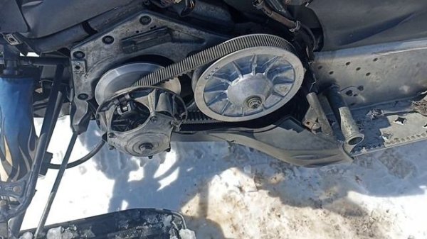 Ведомый вариатор от Yamaha VK 540 ставим на Yamaha Ventura MP