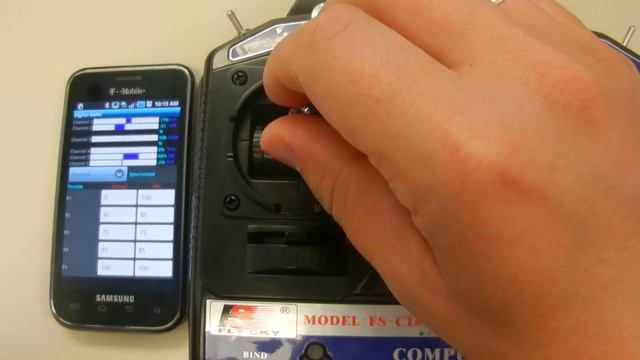 fs-ct6b 6th channel rc transmitter working with Android phone via bluetooth смотреть онлайн