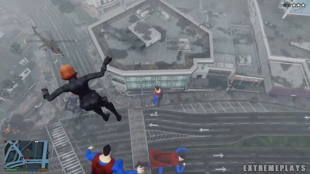 GIANT SUPERHERO MOD 2021 - BLACK WIDOW VS SUPERMAN (GTA 5 Mods) смотреть онлайн