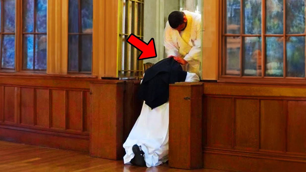 Священник не знал, что за ним следит камера. То, что он сделал дальше с монахиней, вас шокирует! смотреть онлайн