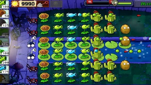 Plants vs Zombies - Adventure Fog Level 3 Walkthrough [ 1080p ] смотреть онлайн