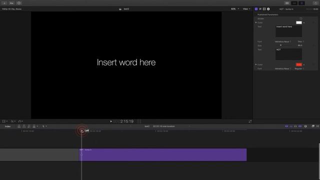 Bump-In - a free Title plug-in for FCPX смотреть онлайн