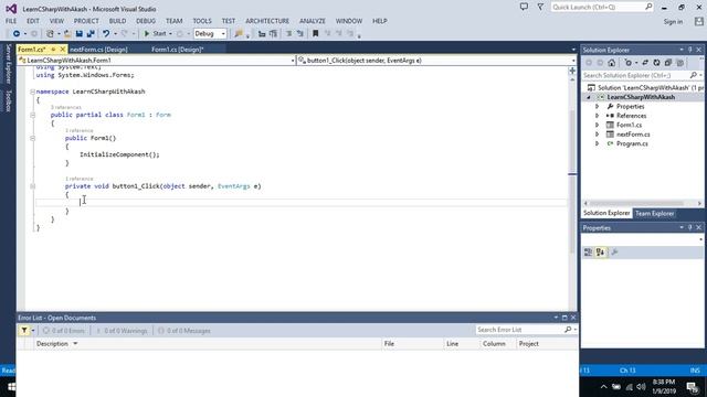 how to go from one form to another form in c#||c# tutorial part1 смотреть онлайн
