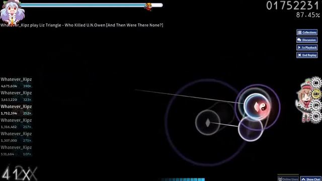 Osu! Who Killed U N Owen [And then there was none?] 4.18 Stars смотреть онлайн