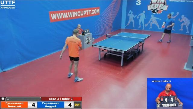 Гутниченко Алексей 0-3 Геращенко Андрей  Турнир Восток 5 WINCUP 13.07.21 ПрямаяТрансляция Зал3