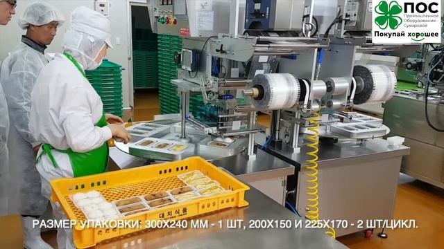 Трейсиллер (запайщик) автомат карусельного типа для запайки лотков с газом или без. смотреть онлайн