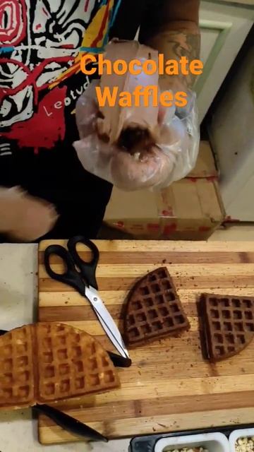 Chocolate Waffles #delicious #subscribe #taste