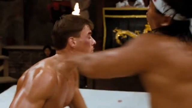 Van Damme's fight with Bolo Jung - Бой Ван Дамма с Боло Юнг (Кровавый спорт-Bloodsport 1988) смотреть онлайн