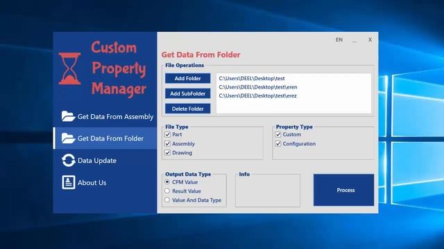 SolidWorks Custom Property Manager 3 of 5: How to get data from folder смотреть онлайн