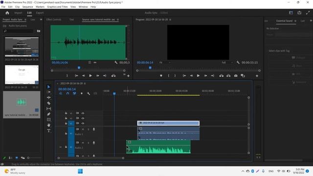 How to Auto Sync Audio and Video in Adobe Premiere Pro 2022 Quickly смотреть онлайн
