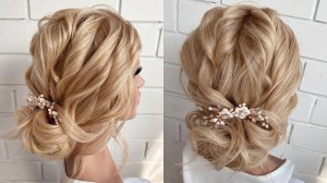 Красивый Свадебный Пучок для Длинных Волос | Лёгкий Урок Прически