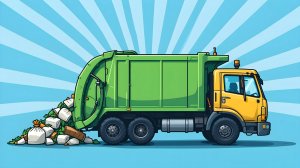 Песенка про МУСОРОВОЗ | Песенка про машинки | Мультики про машинки