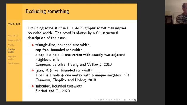 20June19 Tutte Widths in even hole free graphs_Nicolas Trotignon смотреть онлайн