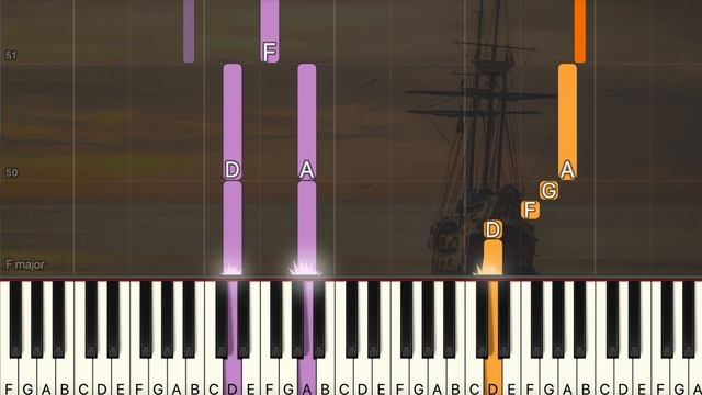 Pirates of the Caribbean - He's a Pirate | Hans Zimmer | Movie Music (Easy Piano Tutorial) Sheet смотреть онлайн