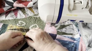 Ч.3. Сборка и стежка покрывала. Лоскутный блок Красавица Нью Йорка.