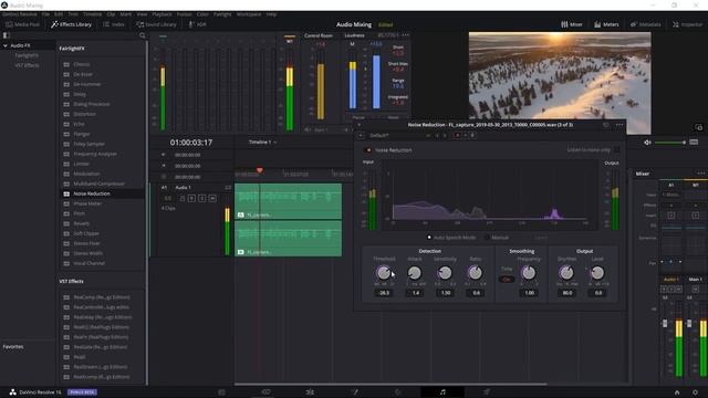 322382 35 Noise Reduction & Dialog Processor Audio Effects Guide to DaVinci Resolve 16 Video Ed смотреть онлайн