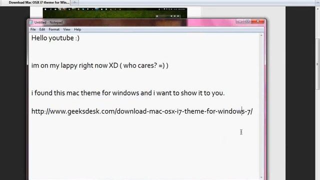 The best Mac OS X Theme for Windows 7 "Virus Free" смотреть онлайн
