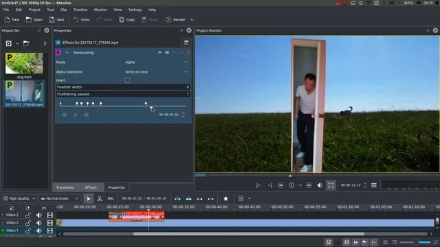 Kdenlive - A Simple Guide To Rotoscoping.