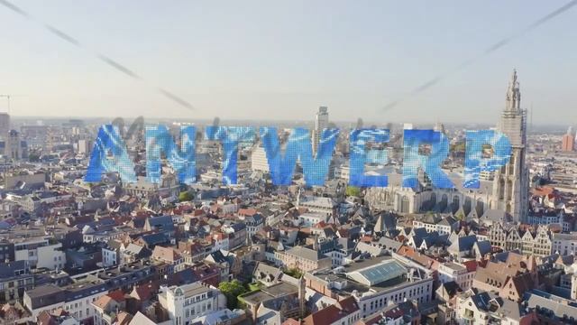 Inscription On Video. Antwerp, Belgium. Cathedral Of Our Lady Of Antwerp. (Onze-Lieve-Vrouwekathedr