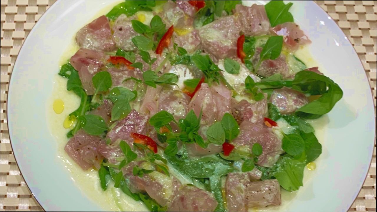 Севиче из сибаса в кисло-сладком соусе смотреть онлайн