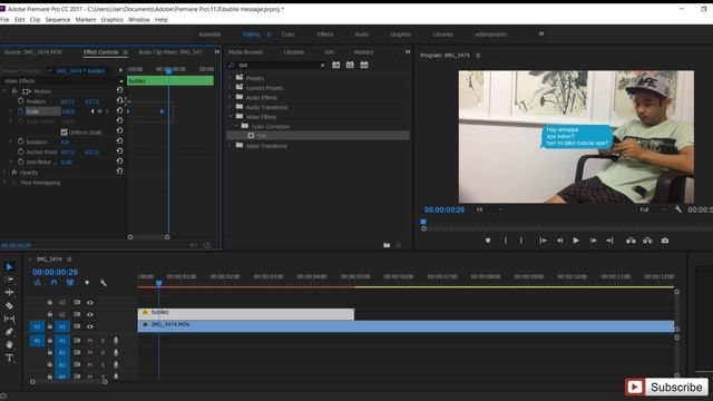 Tutorial Bubble Text Di Adobe Premiere Pro CC 2017