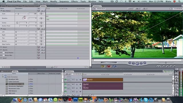 Widescreen 16x9 Effect (Cropping) - Final Cut Pro Tutorial смотреть онлайн