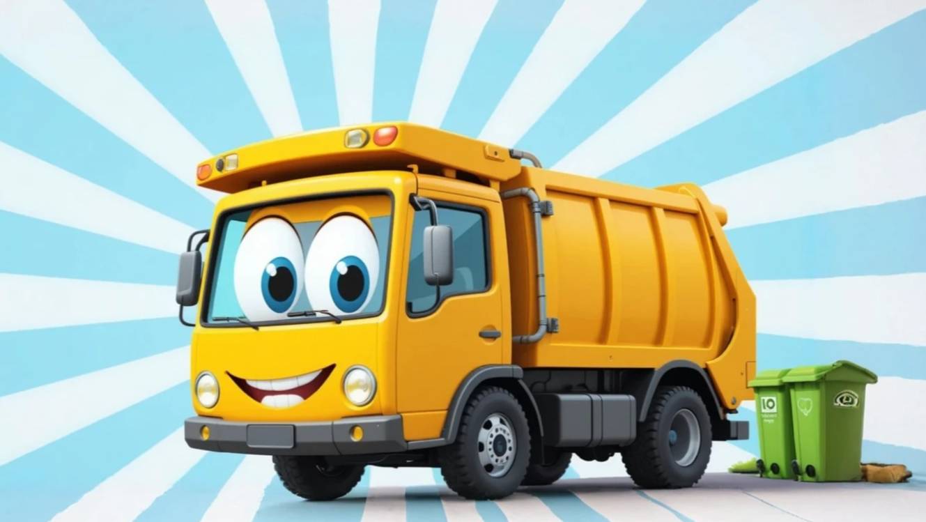 Песенка про МУСОРОВОЗ | Песенка про машинки | Мультики про машинки смотреть онлайн