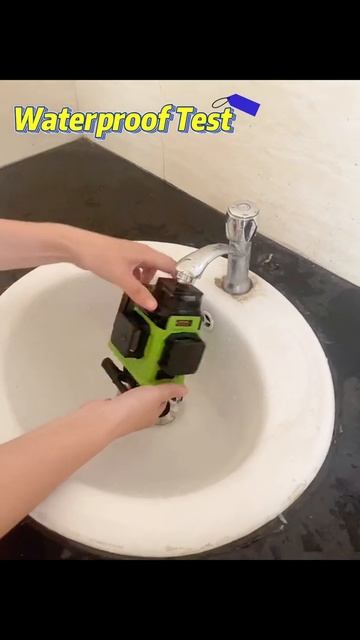 Real IP54 waterproof, dust-proof and fall-protection test for CLUBIONA IE16R 4D laser level! смотреть онлайн