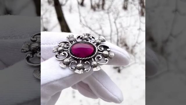Брошь Чертополох,кельтская,Шотландия смотреть онлайн