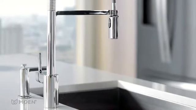 Review of Moen 5923SRS Align One Handle Pre Rinse Spring Pulldown Kitchen Faucet смотреть онлайн