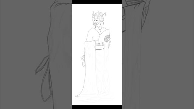 Geisha demon - drawing video смотреть онлайн