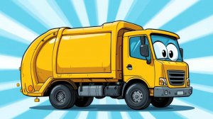 Песенка про МУСОРОВОЗ для малышей НОВАЯ | Песенка про машинки | Мультики про машинки