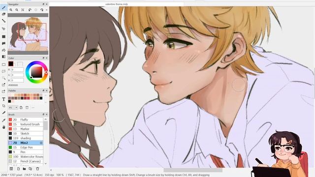 Usui Takumi and Misaki Ayuzawa|| Kaichou wa Maid-sama Speedpaint【FireAlpaca】 смотреть онлайн