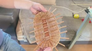 Плетение корзины. 1 ЧАСТЬ(ДНО)