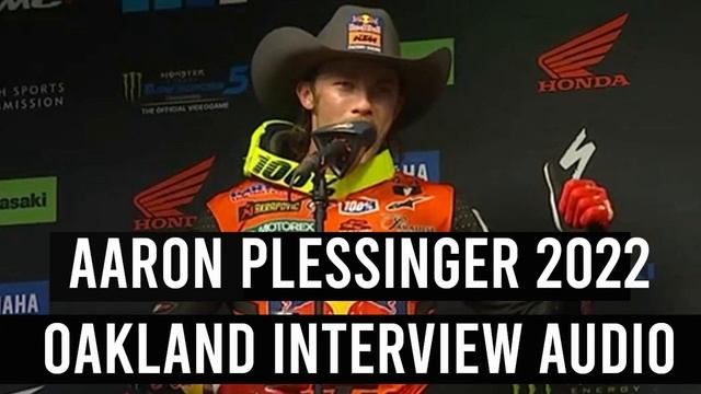 2022 AMA Supercross RD2 Oakland | Podium Interviews | Aaron Plessinger смотреть онлайн