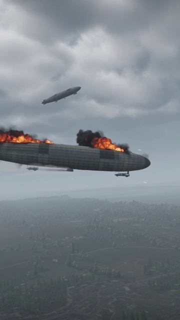 Истребитель SPAD S.XIII сбивает дирижабль Zeppelin LZ 62, War Thunder. смотреть онлайн