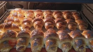 Такие РОГАЛИКИ в магазине не купить | РОГАЛИКИ с ПОВИДЛОМ | простой рецепт дрожжевого теста