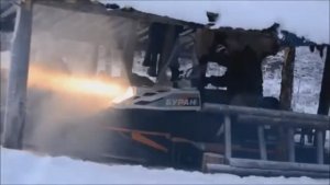 Собираемся на рыбалку, Буран примерз...