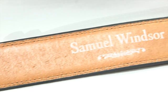 Black Casual Leather Belt from Samuel Windsor смотреть онлайн
