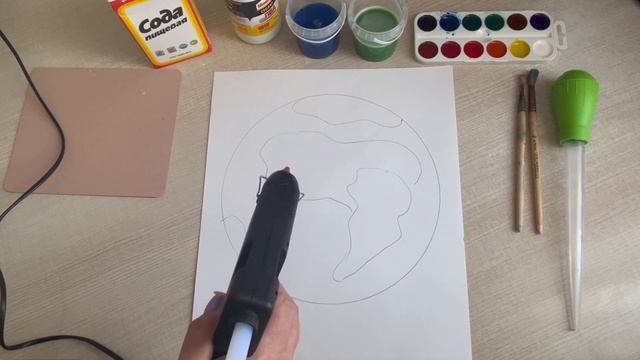 Офлайн взаимодействие с родителями. Нетрадиционная техника рисования " Планета Земля" смотреть онлайн