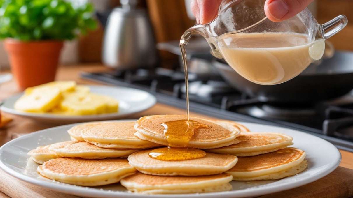 Готовим блинчики для завтрака. смотреть онлайн