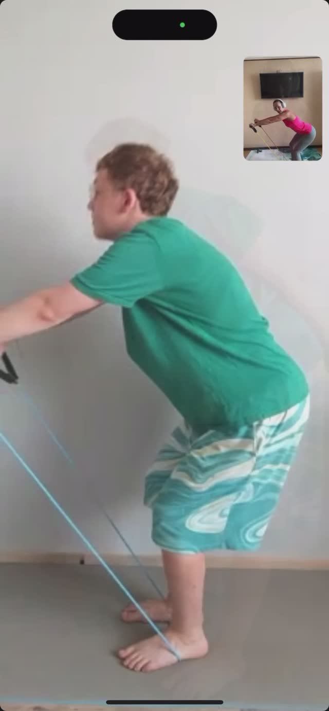 Онлайн тренировка с подростком вживую