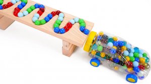 КРУТЫЕ ГОНКИ: Шарики по мраморному столу ASMR, воронки, Мусоровоз