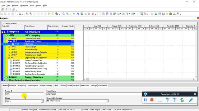 How To Create A Project In Primavera?|primavera| Primavera Project Planner| Primavera Learning