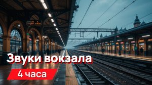 Звуки для соседей - звуки вокзала, прибывающие поезда, объявления